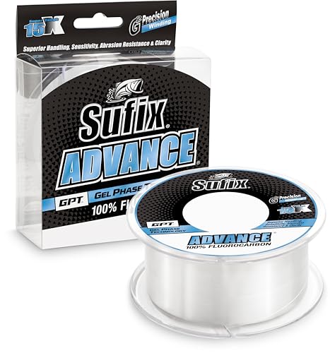 Sufix Advance Fluorocarbon Filler Spool 200 Yards - style: 8 Pound
