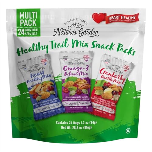 Nature's Garden Healthy Trail Mix Snack Pack (28.8 oz) - size: 1.2 Ounce (Pack of 24)