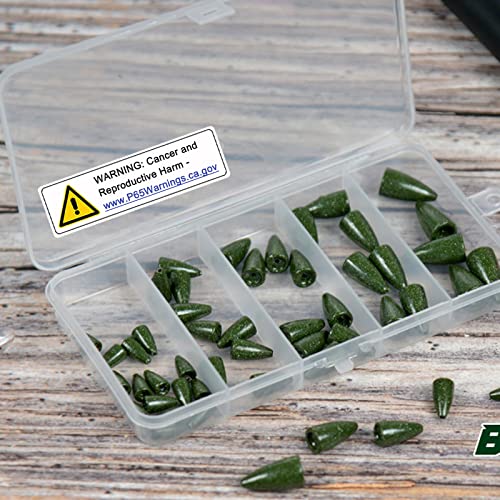 Bullet Fishing Weights Sinkers, 30pcs Worm Weights Fishing Sinkers for Bass Fishing Carolina Rig Texas Rig Slip Sinkers Sliding Fishing Weights Saltwater Freshwater - style: Mixed Kit-50pcs