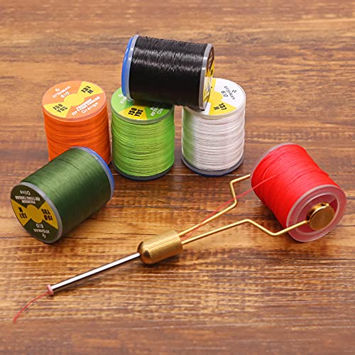 XFISHMAN Fly-Tying-Thread-Kit-6/0-3/0 Fly Tying Supplies Fly Fishing Materials Accessories - color: 6/0-6 Color Thread Kit 01
