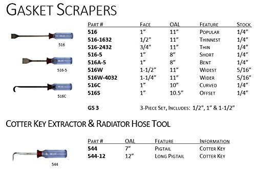 Wilde Tool 544.Z/HT 7" Cotter Key Extractor-Pigtail Hook-Zinc - size: 7-inch