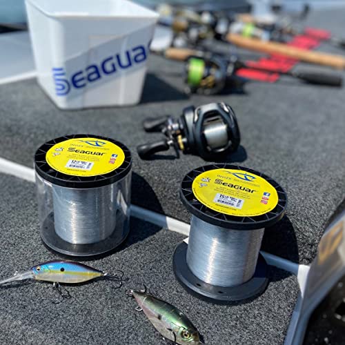 Seaguar InvizX Multi-Species Fishing Line for Casting, Live Bait, Freshwater, 100% Fluorocarbon, Clear, Multiple Sizes - size: 12lbs/200yds