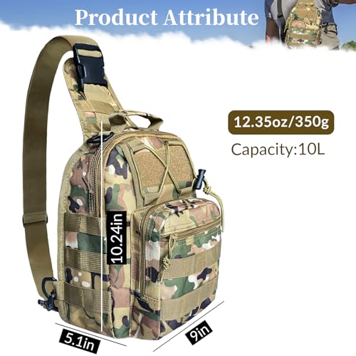 Fishing Backpack Fishing Tackle Storage Bag with Rod Holder Sling Storage Backpack for Outdoor Hiking Travel Hunting