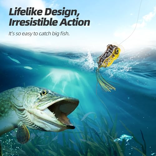Soft Frog Lures, Topwater Swimbaits for Bass Fishing, Realistic PVC Design, Weedless Hooks, Perfect for Freshwater & Saltwater, Effective Fishing Lures for Pike & Snakehead - style: 5pcs-style C