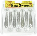 Strike King Rage Swimmer Soft Bait - color: 475 - Carolina Chrome, size: 3.25"