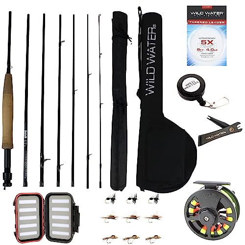 Wild Water Fly Fishing 5wt 9ft 7-piece Standard Fly Fishing Kit