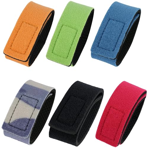 12Pcs Fishing Rod Straps for Casting Rods, Spinning and Fly (6 Color)