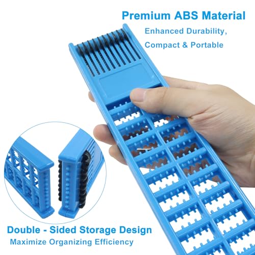 2pcs/4pcs Fishing Hook Holder, Plastic Double Side Storage Hooks Winding Board, Organize Snelled Rigs for Fishing Enthusiasts/Fishermen - color: 4colors(4pcs)
