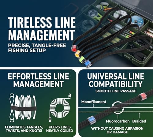 4PCS Fishing Tippet Ring Elastic Fabric Fishing Tippet Spool Ring Fish Wire Loop Tackle Accessory