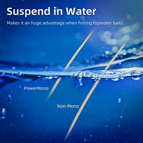 RUNCL PowerMono Fishing Line, Ice Monofilament Fishing Line 300/500/1000Yds - Ultimate Strength, Shock Absorber, Suspend in Water, Knot Friendly 3-35LB, Low & High-Vis Available, Gift Decoration - color: Gold, size: 5LB（300Yards）