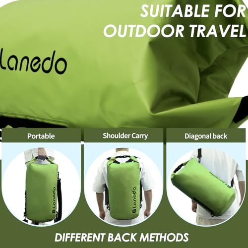 20L/30L Dry Bag Large Waterproof Bag Roll-Top Heavy Duty Fishing Duffel Bag with Durable Straps for Kayaking Paddle boarding Boating Rafting Fishing - color: Green, size: 30L
