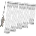 Realure 50Pcs Stainless Steel Fishing Leaders with Swivels Snap Connect Kit High Strength Fish Line Wire Leaders for Fishing Saltwater 4/6/8/10/12inch Fishing Wire Leader Line for Lure Bait Rig Hooks