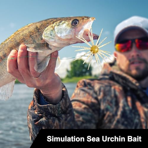 Tentacle Creature Lure Floating Fishing Lures Soft Artificial Baits for Bass Fishing - color: Flash gold
