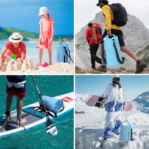 20L/30L Dry Bag Large Waterproof Bag Roll-Top Heavy Duty Fishing Duffel Bag with Durable Straps for Kayaking Paddle boarding Boating Rafting Fishing - color: Blue, size: 30L