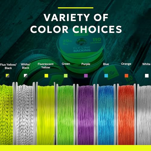 SF Fly Fishing Backing Line Braided Trout Line - color: White&Black-100m-New, size: 20LB 100m/108yds