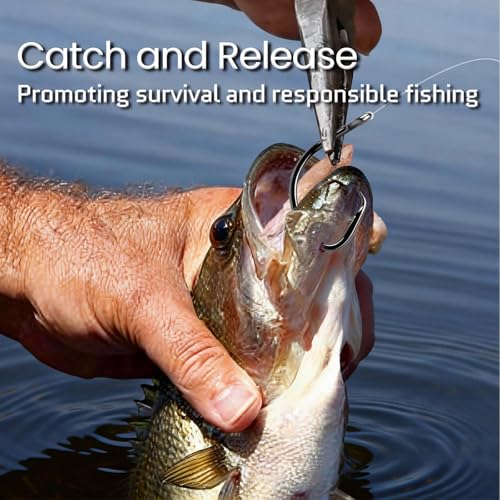 FishTrip Circle Hooks Saltwater for Catfish - 25pcs Offset 3X Strong Fishing Hook Wide Gap for Live Bait,Size 2 1 1/0 2/0 3/0 4/0 5/0 6/0 7/0 8/0 9/0 10/0 12/0 - size: 2#_25pcs
