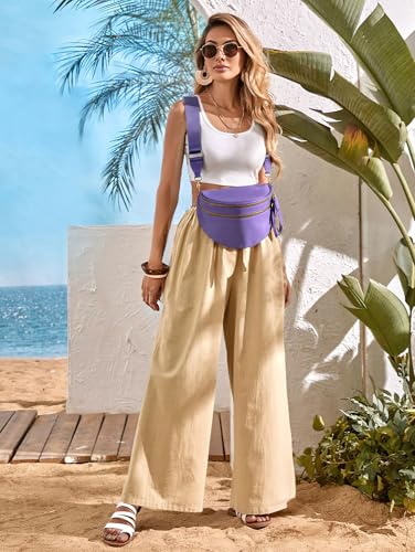 Pure Colour Crossbody Bag Bum Bag for Women,Spacious Purse Fanny Packs Belt Bag,Oversized Bum Bag (Colour Bum Bag-Cloudy Purple) - color: Colour Bum Bag-Cloudy Purple