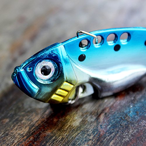 Sougayilang Spinner Spoon Blade Swimbait Freshwater Saltwater Fishing Tackle Lures and Baits-4pcs