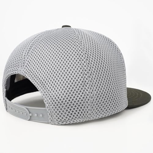 Fishing Gifts for Men - Snapback & Trucker Hats - American Flag Outdoor Fishing Hat - color: 10.olive Flatbrim (Bassflag)