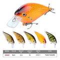 PROBEROS Crankbaits Set Fishing Lure Hard Baits Swimbaits Boat Ocean Topwater Lures Kit Fishing Tackle Hard Baits Set for Trout Bass Perch Fishing Topwater Lures Set - color: 407-0.44oz/3.0inch-6pcs