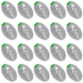 Egg Sinkers Bullet Fishing Weights Oval Shaped with Plastic Core Slip Sinkers for Catfish Fishing Casting Saltwater and Freshwater 1/5oz to 2oz - style: 3/16 Ounce-5g-20pcs