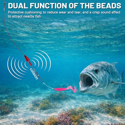 Texas Rigs 10 Pack, Pre-Rigged Bass Fishing Rig with Bullet Weight, Swivel & Snap, Weedless Soft Plastic Rig for Largemouth & Smallmouth Bass - color: Blood, size: 3/4oz