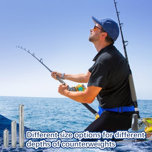 Gemscream Deep Drop Fishing Weight Metal Fishing Weights Drop Shot Weights Fishing Sinkers Drop Shot Weight for Saltwater Freshwater Fishing - size: 3 lb