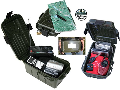 MTM Survivor Dry Box with O-Ring Seal (Forest Green, Large) - color: Forest Green