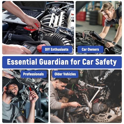7 Pcs Electrical Disconnect Pliers for Cars 37960 37980, Connector Separator 13120 & Hose Clamp Pliers with Terminal Removal Tools, Work Gloves & Tool Bag - for Automotive Electrical Connector