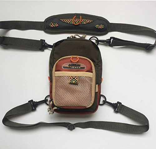 Rudder Fly Fishing Chest Pack Bag With Molded Fly Bench 9.50 x 6 inch