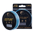 Goture Braided Fishing Line, 8-Strand and 4-Strand Ultra-Smooth UHMWPE Fiber, High Sensitivity Zero Stretch Abrasion Resistant Braid for Saltwater and Freshwater Fishing - color: B1:X 4 Rainbow Blue, size: 30LB(300yds)