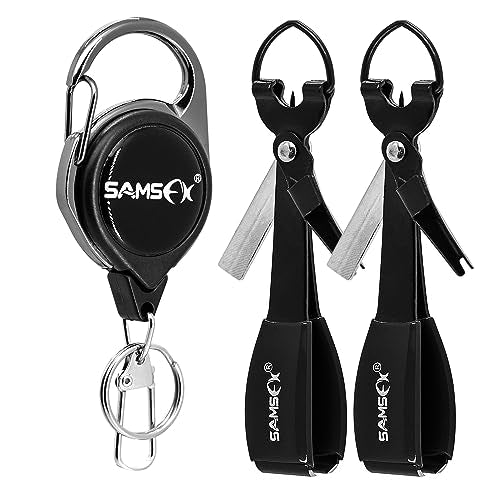 SAMSFX Fishing Knot Tying Tool, Fly Fishing Tippet Cutter, Line Nippers, Fishing Clippers, 2PCS in Pack