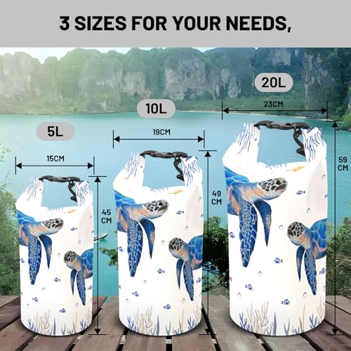 Waterproof Dry Bag,Roll Top Waterproof Backpack 2L/5L/10L/20L/30L/40L Floating Lightweight Bags for Kayaking, Boating, Fishing, Swimming Camping - size: 10L