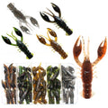 Senko Worms 40/133Pcs Fishing Soft Plastic Bait Bass Fishing Lures | Crawfish Lure Soft Plastic Worms Fishing Lure Wacky Rig Carolina Rigged - color: A-Crawfish Lures 40pcs 2.56in