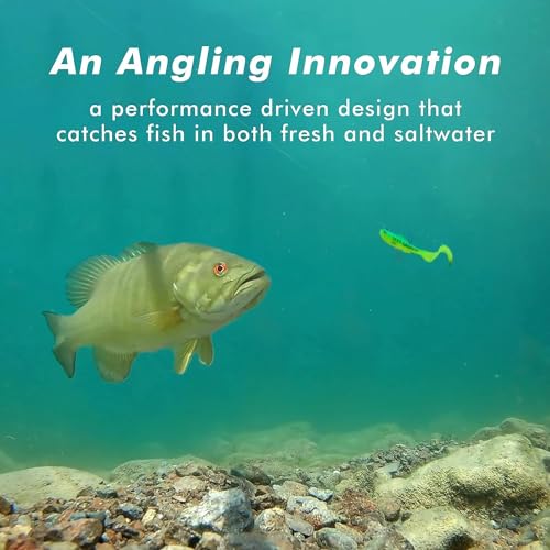 GOTOUR Pre-Rigged Soft Fishing Lures with Weedless Hook, Lifelike Paddle Tail Swimbaits for Bass Fishing, Freshwater & Saltwater Fishing Bait, Fishing Tackle for Bass, Pike, Trout, and Walleye - color: B2-3.5"-0.45oz