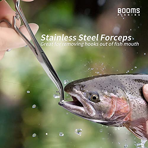 Booms Fishing FF2 4 in 1 Fly Fishing Gear Combo: Forceps, Nipper, Leader Straightener, Zinger Retractor - style: 4 in 1 Combo