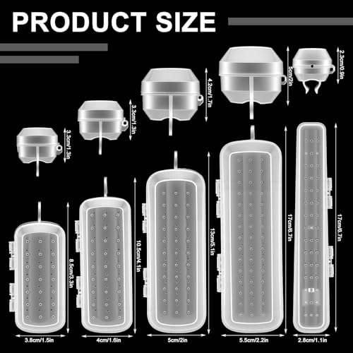 LemonRoad 5 Pcs Fishing Hook Cover Fishing Lure Covers Set Lure Wrap with Vent Holes, 5 Sizes Rod Hook Protection Multiple Bait Storage Attachments for Freshwater Saltwater Gear