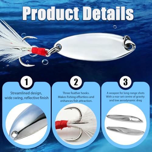 Personalized Engraved Spoon Fishing Lure Custom Text Metal Bait 5g 7g 10g 15g with Gift Box for Dad Fisherman Father's Day Birthday