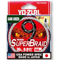 YO-Zuri SUPERBRAID 9 - Floating Braided Fishing LINE - color: Dark Green, size: 150 YD