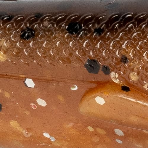 Strike King Homing Minnow Fishing Lure, Pre-Rigged Soft Plastic Swimbait, 3-Pack - color: Orange Bream, size: 3"