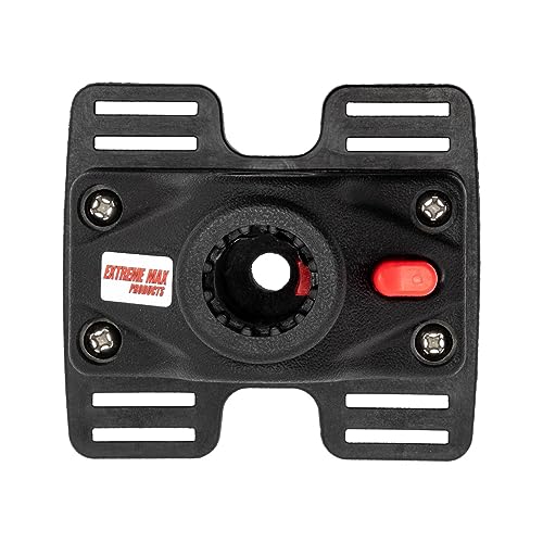 Extreme Max 3006.8604 Fishing Rod Holder Mounting Harness Strap for Inflatable Boats and Pontoons - 47" Straps, Black