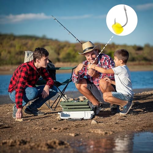 100 Pcs Carp Bait Lure Set Artificial Boilies Fishing Bait with Fake Corn Lures Equipment High Attraction Carp Fishing Baits for Freshwater Fishing