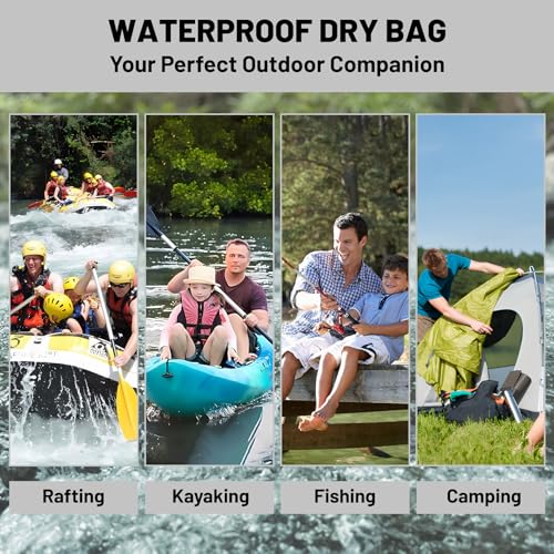 Waterproof Dry Bag,Roll Top Waterproof Backpack 2L/5L/10L/20L/30L/40L Floating Lightweight Bags for Kayaking, Boating, Fishing, Swimming Camping - size: 20L