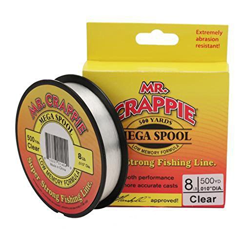 Lew's Mr. Crappie Filler Spool Monofilament Fishing Line, Low Memory and Stretch