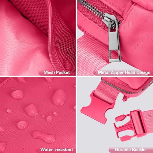 JSJ Mini Fanny Pack for Women & Men,Valentines Day Gifts for Girls Teens Kids Daughter Sister Her,Trendy Stuff Crossbody Bags Cute Everywhere Belt Bags.(Pink Glow) - color: Pink Glow