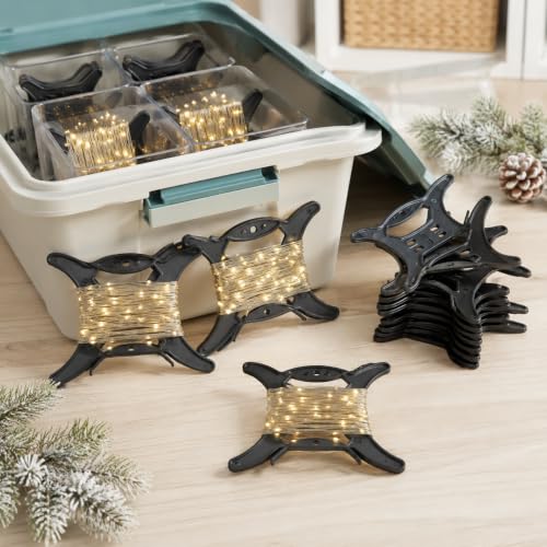 Garneck 8Pcs Large Rope Winder Cord Organizer Reel: String Line Holder for Fishing Line Christmas Light Storage Extension Cable Wrap Paracord Spool Kite Fishing Garage Boat Rv Home(20.00X12.00cm) - size: 20.00X12.00X0.50CM