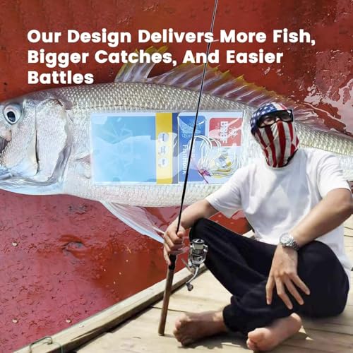 20pcs Circle Hooks Jigging - Saltwater & Freshwater Fishing Hooks Kit Octopus & Catfish Hooks (1/0, 2/0,3/0, 7/0, 9/0, Size 6) Shark, Drop Shot & Jig Fishing - Tackle Gear