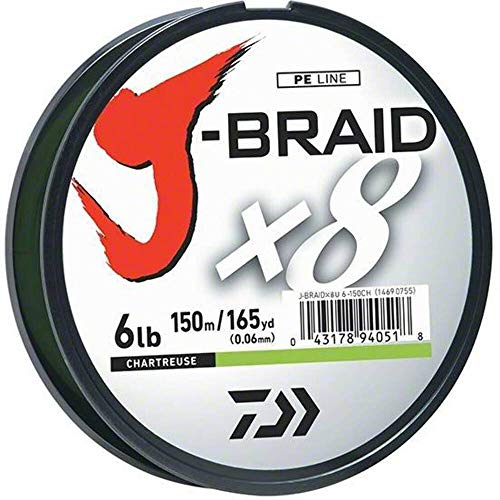 Daiwa J-Braid 300M 8-Strand Woven Round Braid Line - color: DARK GREEN, size: 20 lb