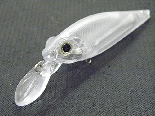 Blank Unpainted Minnow Crankbait Topwater Lipless Jerkbait Fishing Lures - color: UPC723P10