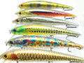 Minnow Crankbait for Bass Fishing Bass Lure Jerkbait Fishing Lures and Tackle Box - color: HM509KB